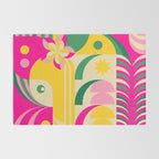Girl in Tropical Island Rug Gallery Image 2