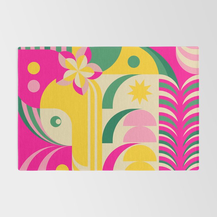 Girl in Tropical Island Rug Gallery Image 2