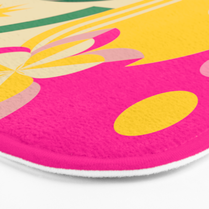 Girl in Tropical Island Bath Mat Gallery Image 3