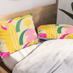 Girl in Tropical Island Pillow Sham Gallery Image 2
