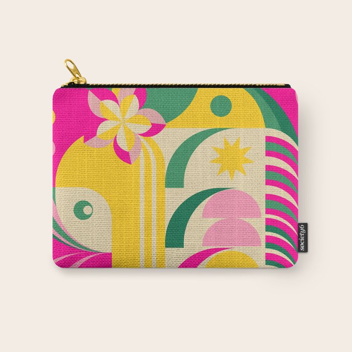 Girl in Tropical Island Carry All Pouch Gallery Image 1