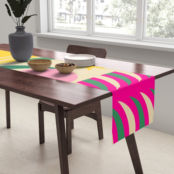 Girl in Tropical Island Table Runner Gallery Image 2