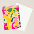 Girl in Tropical Island Stationery Card Gallery Image 2
