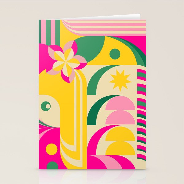 Girl in Tropical Island Stationery Card Gallery Image 2
