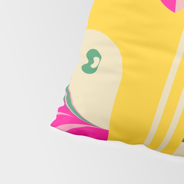 Girl in Tropical Island Pillow Sham Gallery Image 4
