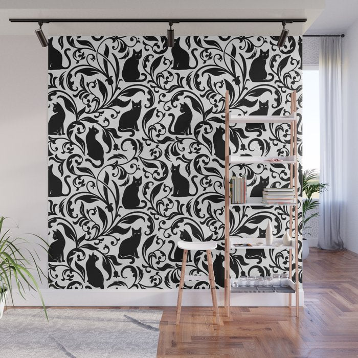 Black Cats II Wall Mural Gallery Image 1