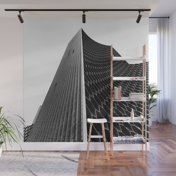 PINNACLE || black and white architecture photography || SINGAPORE Wall Mural Gallery Image 1