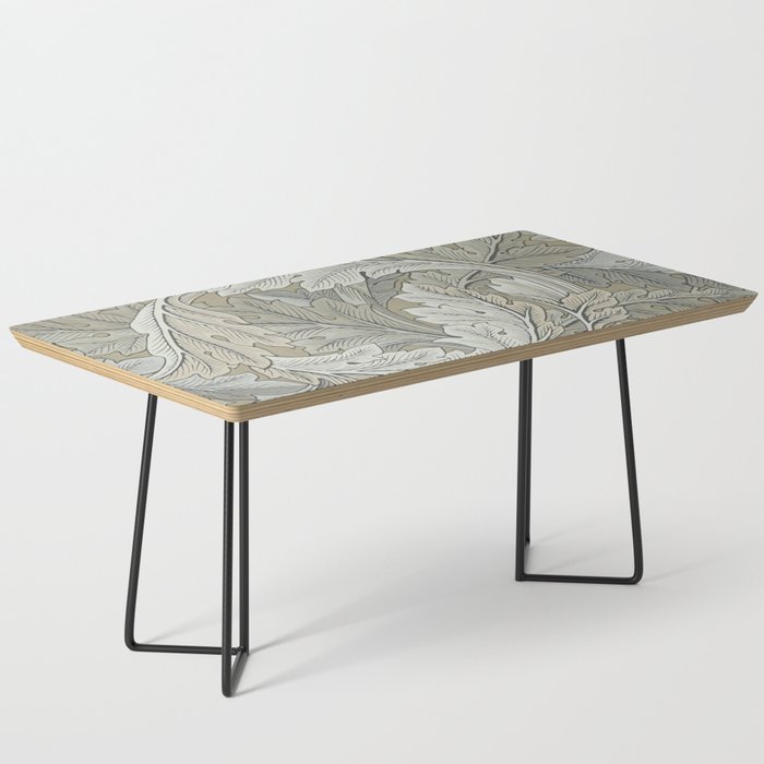 William Morris Acanthus Leaves Manilla Stone Vintage Pattern Coffee Table Gallery Image 1