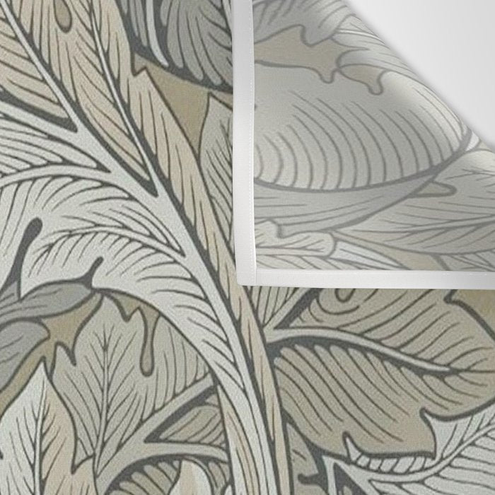 William Morris Acanthus Leaves Manilla Stone Vintage Pattern Wall Tapestry Gallery Image 3