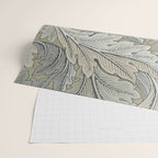 William Morris Acanthus Leaves Manilla Stone Vintage Pattern Wrapping Paper Gallery Image 2