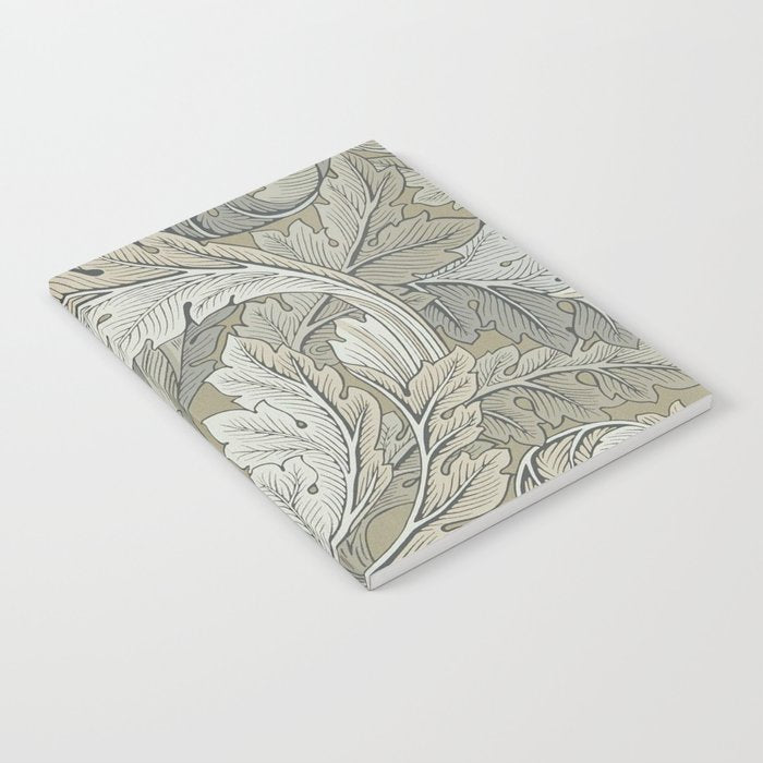 William Morris Acanthus Leaves Manilla Stone Vintage Pattern Notebook Gallery Image 2