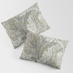 William Morris Acanthus Leaves Manilla Stone Vintage Pattern Pillow Sham Gallery Image 3