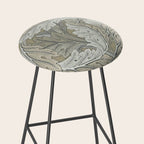 William Morris Acanthus Leaves Manilla Stone Vintage Pattern Stool Gallery Image 2