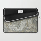 William Morris Acanthus Leaves Manilla Stone Vintage Pattern Laptop Sleeve Gallery Image 2