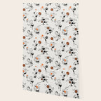 Basketball Fun Comic Illustration Pattern with Balls on Grey Background Wallpaper Gallery Image 2