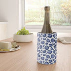 Blue & White Leopard Print  Wine Chiller Gallery Image 4