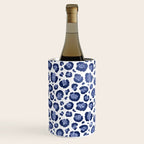 Blue & White Leopard Print  Wine Chiller Gallery Image 2