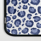 Blue & White Leopard Print  Laptop Sleeve Gallery Image 3