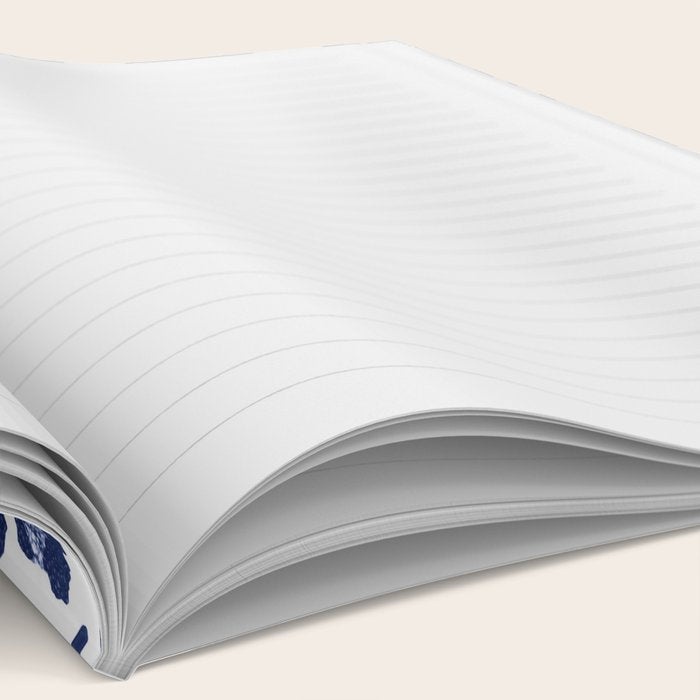 Blue & White Leopard Print  Notebook Gallery Image 2