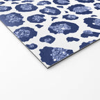 Blue & White Leopard Print  Welcome Mat Gallery Image 2