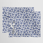 Blue & White Leopard Print  Placemat Gallery Image 1