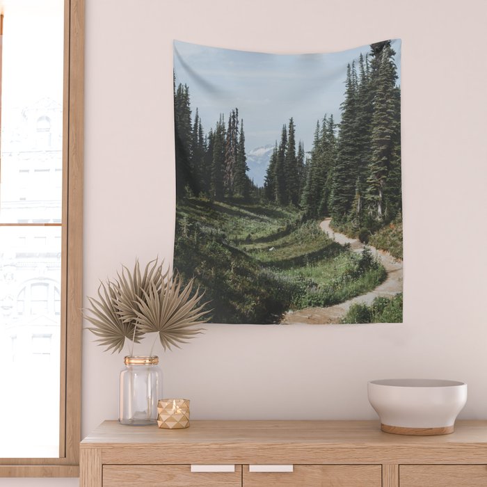 Mountain Trail Wall Tapestry Gallery Image 2