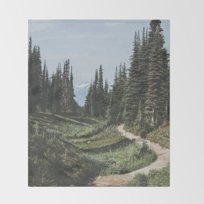 Mountain Trail Throw Blanket Gallery Image 2