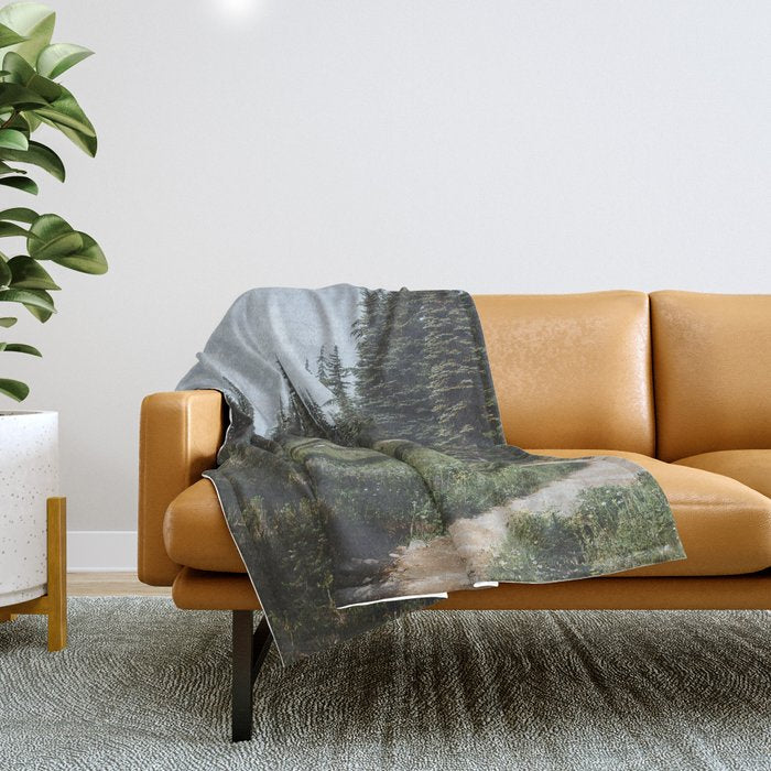 Mountain Trail Throw Blanket Gallery Image 1