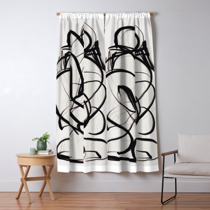 Abstract Art Hug 2 Window Curtain Gallery Image 5