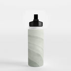 Sage green abstract watercolor rainbow Water Bottle Gallery Image 2