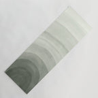 Sage green abstract watercolor rainbow Yoga Mat Gallery Image 1