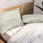 Sage green abstract watercolor rainbow Pillow Sham Gallery Image 2