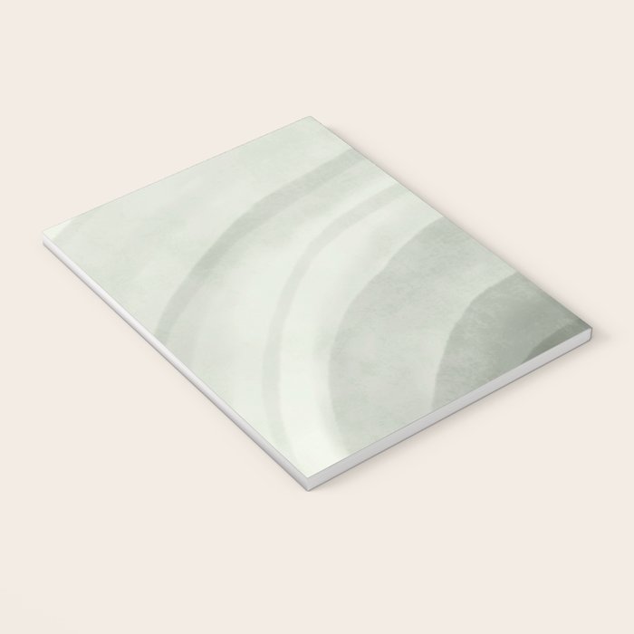 Sage green abstract watercolor rainbow Notebook Gallery Image 3