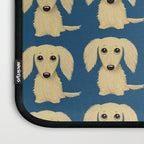 Longhaired Cream Dachshund Cartoon Dog Laptop Sleeve Gallery Image 3