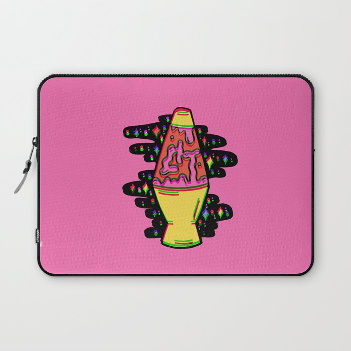 Lit Lava Lamp in pink in 3D Laptop Sleeve Gallery Image 1