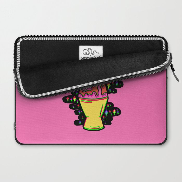 Lit Lava Lamp in pink in 3D Laptop Sleeve Gallery Image 2