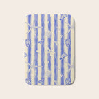 Vintage marine sea shell summer art pattern Bath Mat Gallery Image 1