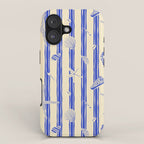 Vintage marine sea shell summer art pattern iPhone Case Gallery Image 1