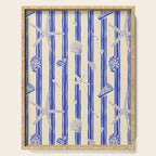 Vintage marine sea shell summer art pattern Serving Tray Gallery Image 1