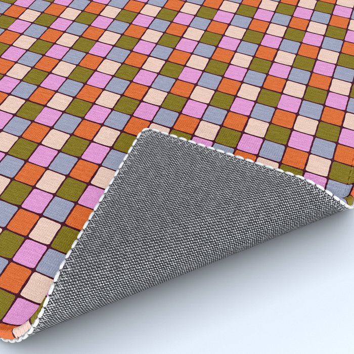 1970s Disco Dancefloor Checkerboard Pattern Rug Gallery Image 4