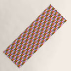 1970s Disco Dancefloor Checkerboard Pattern Yoga Mat Gallery Image 1
