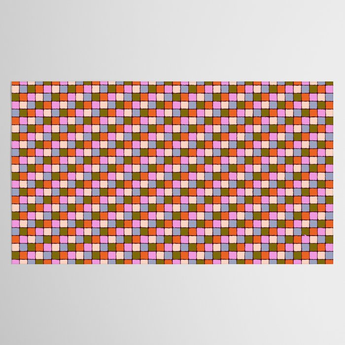 1970s Disco Dancefloor Checkerboard Pattern Tablecloth Gallery Image 2
