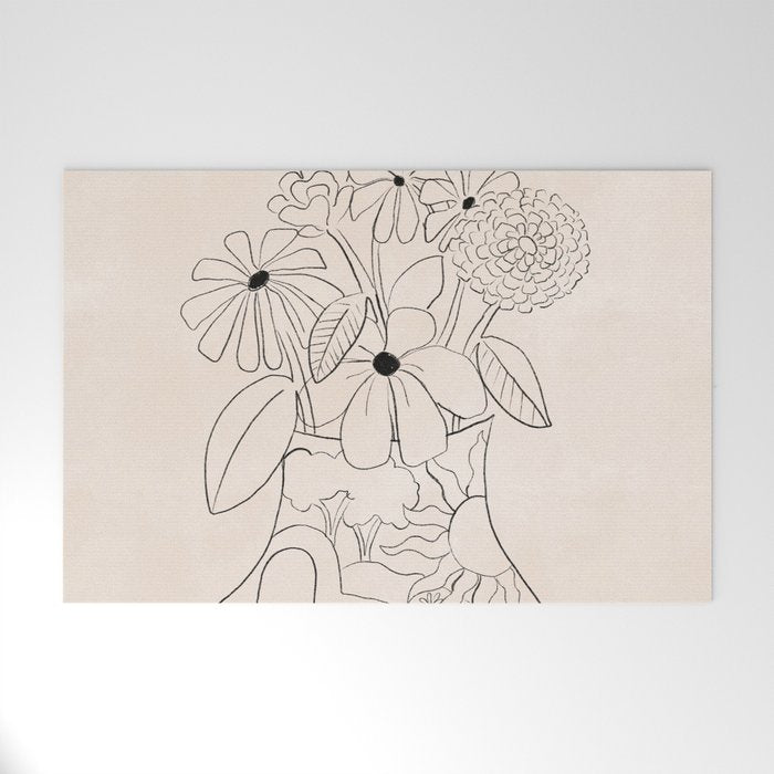 Flower Vase Welcome Mat Gallery Image 1
