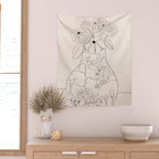 Flower Vase Wall Tapestry Gallery Image 2