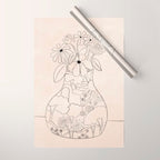 Flower Vase Wrapping Paper Gallery Image 1