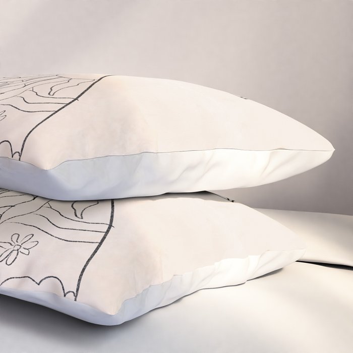 Flower Vase Pillow Sham Gallery Image 3