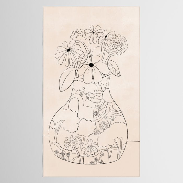 Flower Vase Tablecloth Gallery Image 2