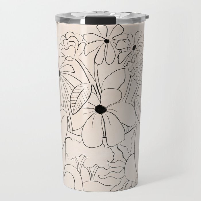Flower Vase Travel Mug Gallery Image 1