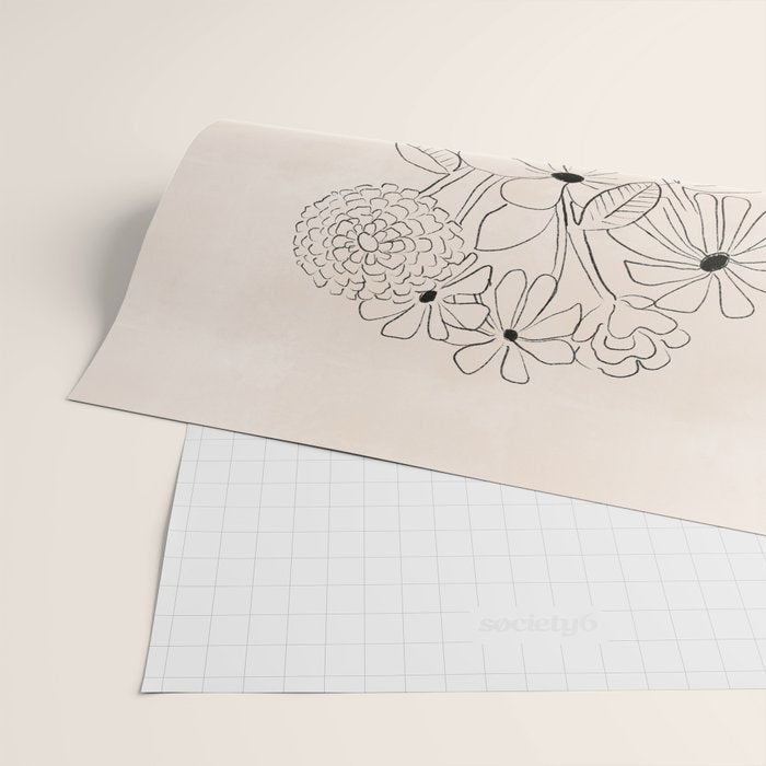 Flower Vase Wrapping Paper Gallery Image 2