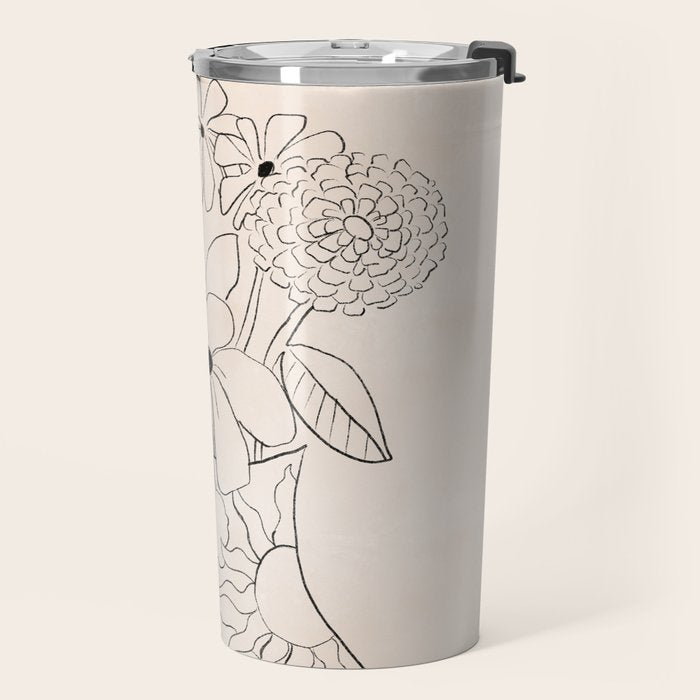 Flower Vase Travel Mug Gallery Image 2